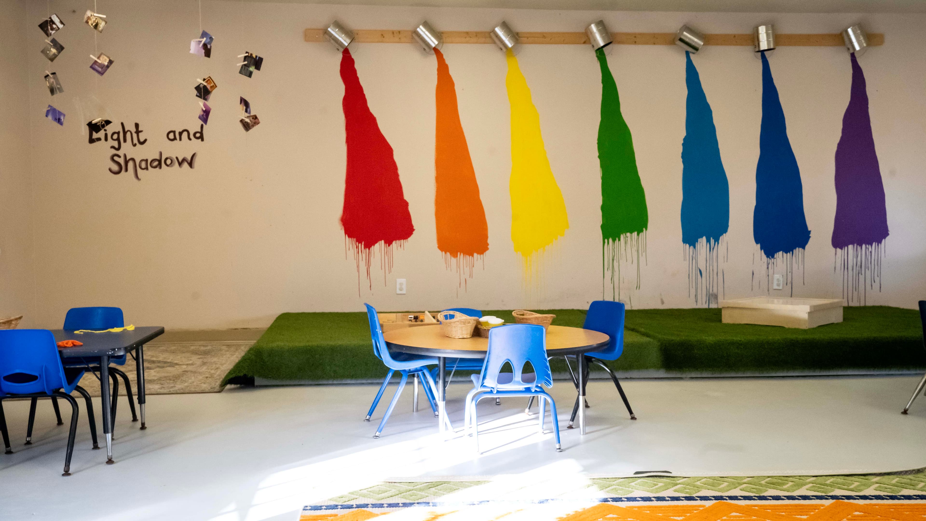 Colorful Montessori classroom