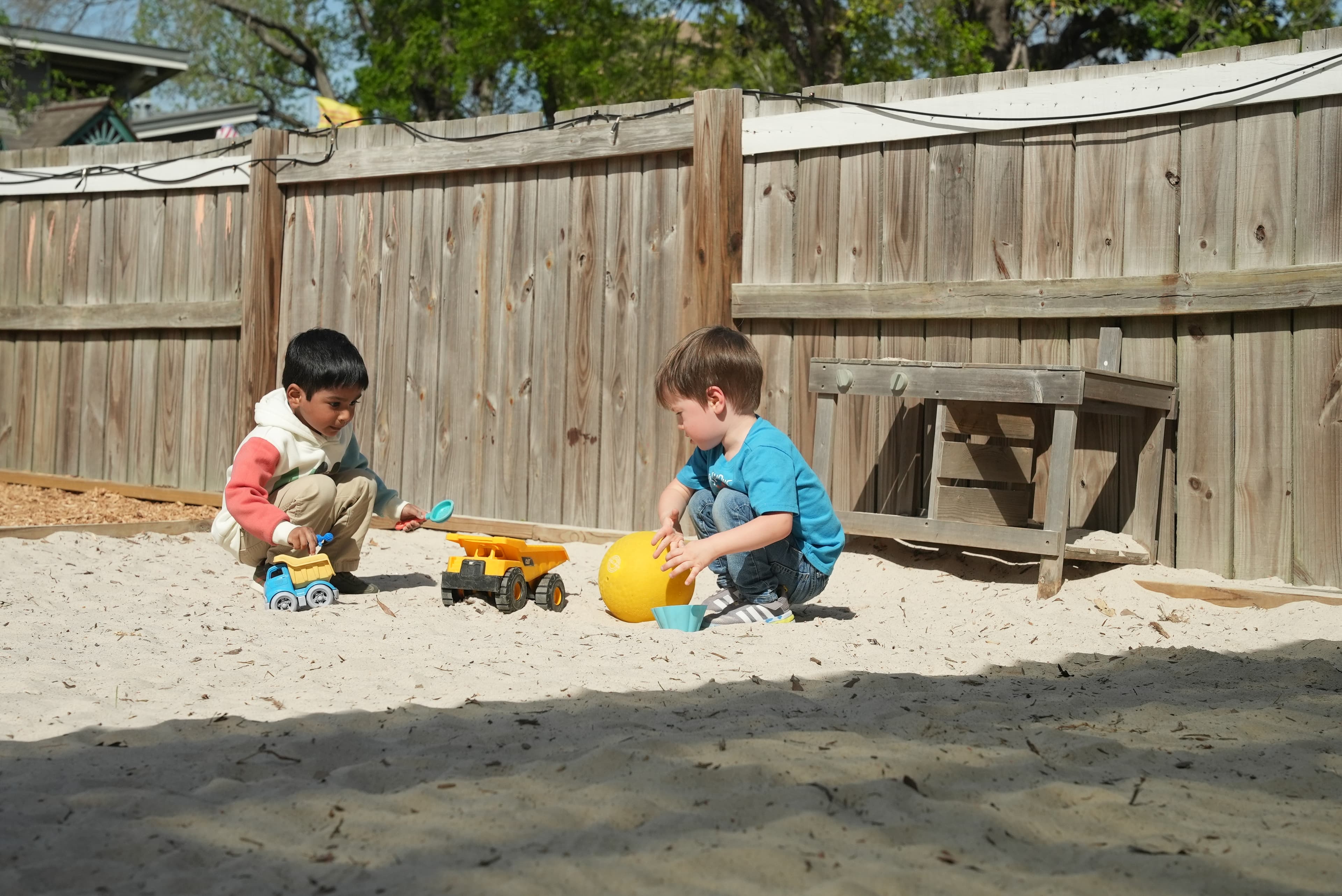 Children playing in sandbox